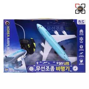 KOREA AIR PLANE 무선조종 LED 비행기 RC카