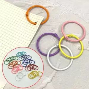 컬러 고리 쇠링 카드링 45mm 열쇠고리 단어장 부자재