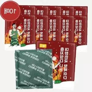 휴대형 발열팩 150g 10p 대용량 주머니형 겨울철 보온용품 야외활동 동계용