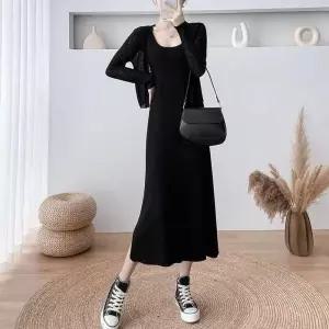 [오노마] ONM 골지 민소매 원피스 여름 루즈핏 롱원피스