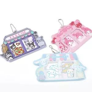 산리오 증명사진 2포켓 홀더 키링 포토카드 키링