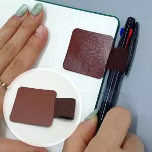 부착식 다이어리 펜홀더 브라운 펜꽂이 노트 노트북