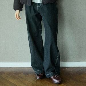 꼬모니노즈 원더플레이스 여성용 W BACK POINT DENIM PANTS WN246THDPZ20