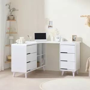 [히트가구] G2145 와이드 서랍 책상 1400 2colors (착불)