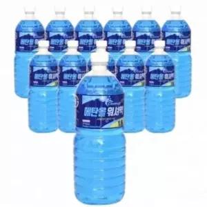 [CAR] 에탄올 워셔액 1.8L 12개입 자동차유리얼룩제거제 자동차워셔액