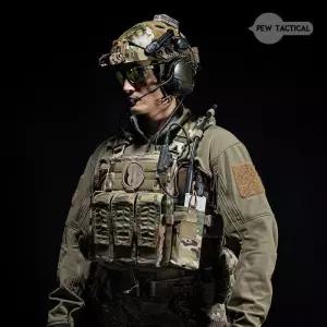 PEWTAC AVS MBAV/SWIMMER 컷 전후 패널 및 하네스 전술 조끼 백 프레임 지지대