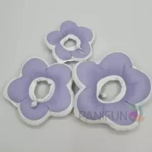 [반려] 꽃피는 고양이넥카라 퍼플L 강아지깔때기 강아지목카라 애견넥카라 강아지넥쿠션 고양이깔때기