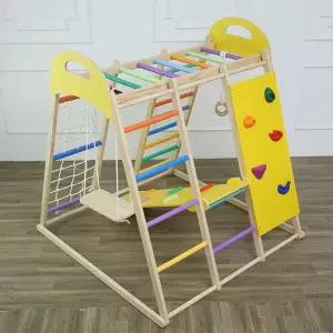 조합놀이대 원목 클라이밍 정글짐 등반 감각훈련