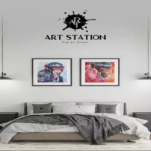 (개수 10개)시리어스몽키 룩몽키 팝아트 액자 야미몽키 스마일몽키