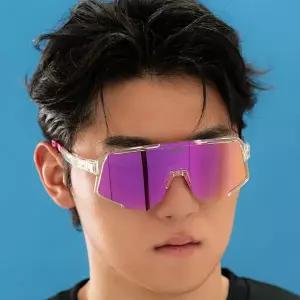 우벡스 시퀀즈 SEQUENZE 클리어 핑크미러 스포츠 선글라스 김도영착용모델