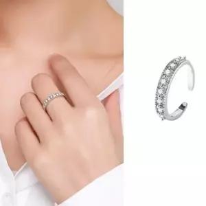 심플 오픈조절가능 로얄 링 개별박스포장 우정 S925 커플링 없는 알레르기 주얼리 반지 패션 큐빅