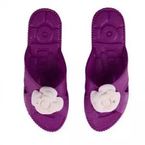 슬리퍼 거실화 지압 (퍼플) 실내화 가벼운 신우실업 플라워