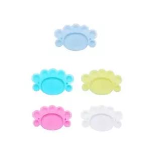 ( )플라스틱 미술용품 파레트 붓 물감 유화 그림 미니