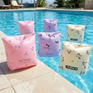 산리오 KC인증 쿠로미 마이멜로디 포차코 물놀이 팔튜브 암링