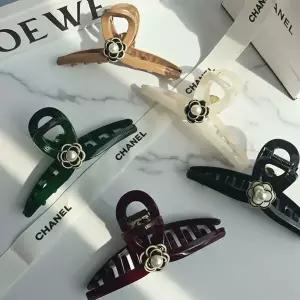 |CCA85EA|여성용 카멜리아 진주 플라워 고급 일상 헤어 집게핀