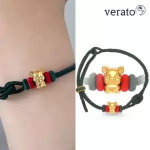 베라토 24K 순금 복 돼지 참팔찌