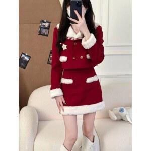 산타걸 파티 프레 의상 산타복