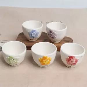 미니잔 꽃 도자기 5개 찻잔 찻잔술잔
