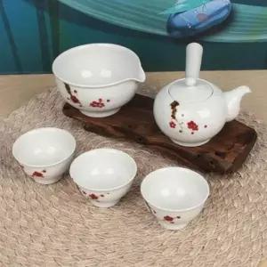 [콩심팥심]전통다기세트 찻잔세트 3P세트 도자기술잔 백자 다기세트