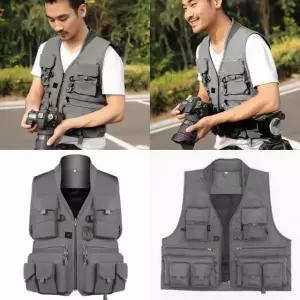 주머니많은조끼 그레이 XL 여름작업조끼 안전조끼