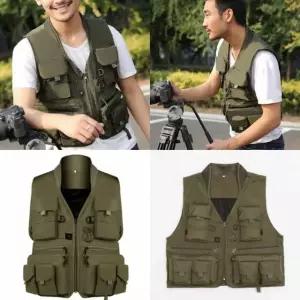 주머니많은조끼 카키 XXXL 할아버지조끼 여름작업조끼
