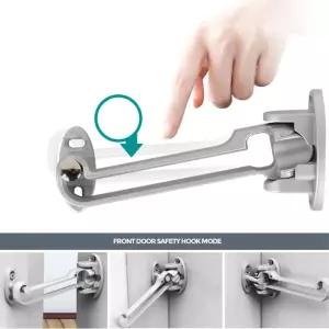 현관문 방문자 확인 이중 안전고리 문걸쇠 셀프인테리어 빗장