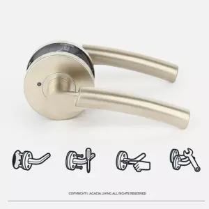 목문 교체용 방문 심플 실버 문손잡이 화장실문고리 diy