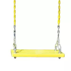 야외 나무 단단한 안장 그네 원목 놀이터 설치