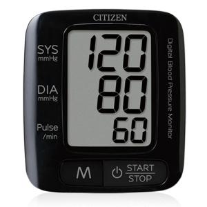 최신형손목혈압계/시티즌CH-650BK/전자동가정용혈압계/3회평균/움직임감지/불규칙맥파/원터치 측정