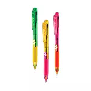 플립3 형광 3색 멀티 볼펜 0.5mm + 0.7mm