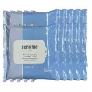 a레노마 퓨리파잉  클렌징 티슈 15매 10개/여행용/