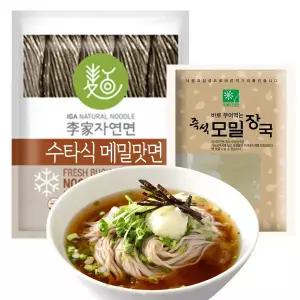 [이가자연면] 수타식 메밀국수 + 즉석모밀장국(5인분)