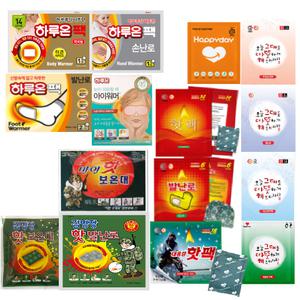 따뜻해 해피데이 핫팩 50매/100매 하루온팩50매/붙히는/따뜻해/김병장발난로/마이핫보온대 핫팩 모음