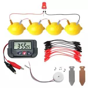 과일전지만들기 재료들 원형버저 시계 led전구