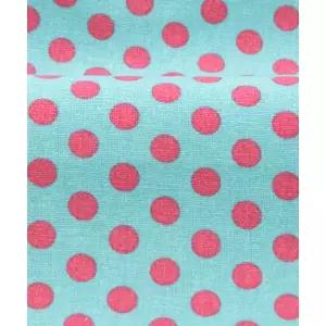 [퀼트스타] 코하스아이디 코튼린넨 케이팝도트2_민트x레드 (37785)