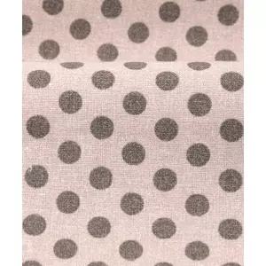 [퀼트스타] 코하스아이디 코튼린넨 케이팝도트2_피치x브라운 (37773)