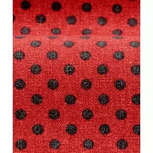 [퀼트스타] 코하스아이디 코튼린넨 케이팝도트2 미니_블러쉬레드x차콜 (37761)