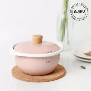 에지리 샤틴 꼬꼬떼 법랑냄비 15cm 에쉬핑크