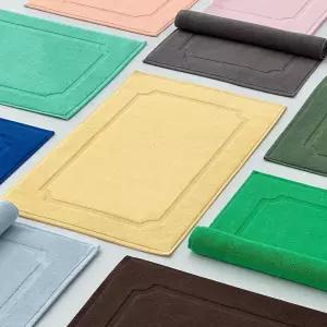 테리파머 모던스퀘어 괴물흡수력 면규조토 호텔발매트 1장+1장 욕실 현관 주방 면 발매트