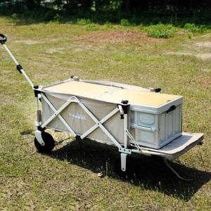 캠프365 파파웨건 스포츠 베이지 감성 캠핑 확장형 캠핑웨건 접이식 카트