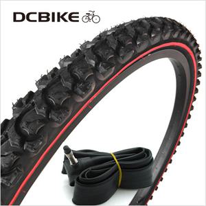 보급형 MTB형 타이어 + 던롭튜브 세트 [16인치-26인치 택일] - 자전거 타이어튜브 세트.