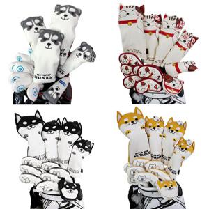 강아지 고양이 골프채커버 드라이버 우드 유틸리티 아이언 퍼터커버