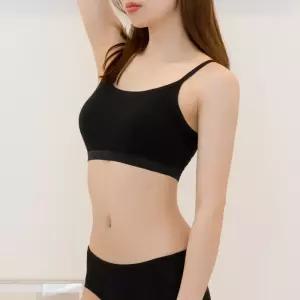 아이엠속옷 브라탑 모달 일체형패드 노와이어 브라 브라렛