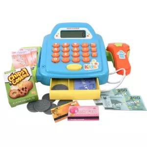 R 디럭스 슈퍼계산대 놀이 파랑 sk70a 주방 소꿉 마켓 마트 쇼핑 모형 계산기 캐셔