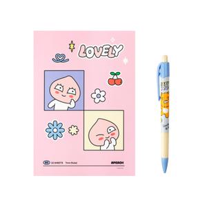 카카오프렌즈 3300 신학기 문구세트 / 제본노트, 샤프 2종 / 카카오 학용품세트 