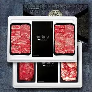 횡성한우 가족11호 갈비2 국거리 차돌 한우선물세트 2.2kg