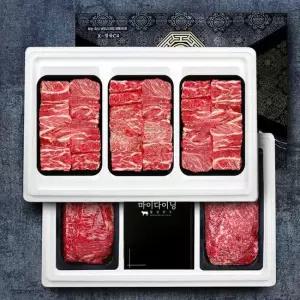 횡성한우 가족12호 갈비3 불고기 국거리 한우선물세트 2.9kg