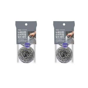 프로그 녹에 강한 프리미엄 철 수세미 50g, 2개입, 2매