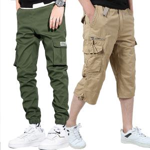 남성 카고조거팬츠/카고긴바지/7부 카고/포켓/남자 작업복
