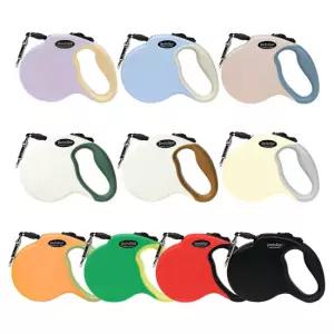 페슬러 강아지 자동 리드줄 M 10종 꼬임방지 빛반사 산책줄 5M